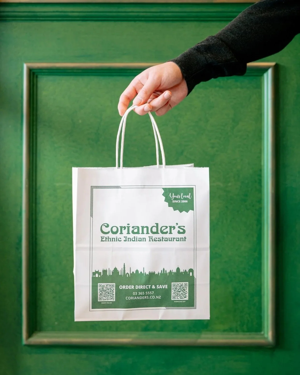 Coriander's takeaway bag